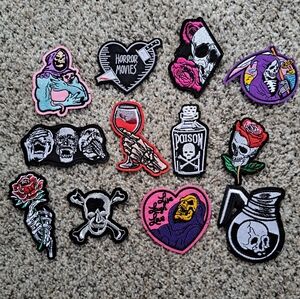 Horror Iron On Patches